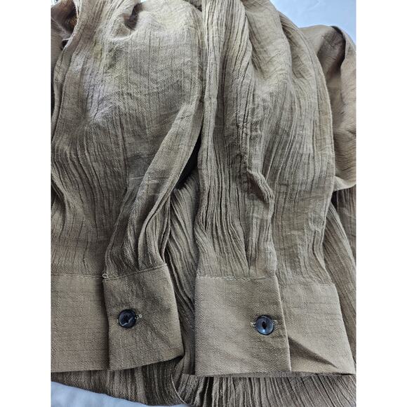 JON & ANNA WOMEN'S CONTEMPORARY LONG-SLEEVE BUTTON-DOWN SHIRT DRESS – SIZE LARGE - Picture 4 of 9